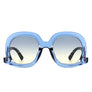 Women Round Oversize Geometric Fashion Sunglasses