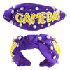 JEWELED GAME DAY BEADED KNOTTED HEADBAND