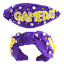 JEWELED GAME DAY BEADED KNOTTED HEADBAND