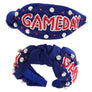 JEWELED GAME DAY BEADED KNOTTED HEADBAND