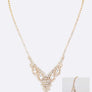 Cubic Rhinestone 3 PC Necklace Set