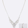 Cubic Rhinestone 3 PC Necklace Set
