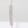 3 PC Long Fringe Rhinestone Necklace Set