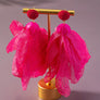 chiffon flower drop earrings