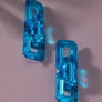 acrylic chunky chain link drop earrings