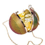 Mix Color Rhinestone Ball Pendant Clutch