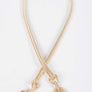 Textured Metal Elastic Skinny Belt