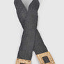 Plus Size Square Buckle Faux Straw Elastic Belt