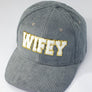 Wifey corduroy baseball cap