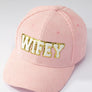 Wifey corduroy baseball cap