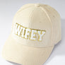 Wifey corduroy baseball cap