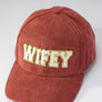 Wifey corduroy baseball cap