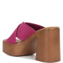 Matrix Criss Cross Strap Block Heel Sandals