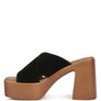Matrix Criss Cross Strap Block Heel Sandals