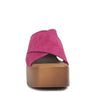 Matrix Criss Cross Strap Block Heel Sandals