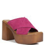 Matrix Criss Cross Strap Block Heel Sandals