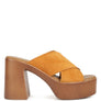Matrix Criss Cross Strap Block Heel Sandals