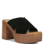Matrix Criss Cross Strap Block Heel Sandals
