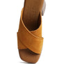 Matrix Criss Cross Strap Block Heel Sandals