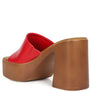Scandal Slip On Block Heel Sandals