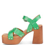 Cristina Cross Strap Embellished Heels