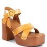 Cristina Cross Strap Embellished Heels