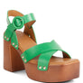 Cristina Cross Strap Embellished Heels