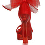 Kiri Satin Clear High Heeled Bow Sandals