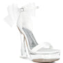 Kiri Satin Clear High Heeled Bow Sandals