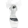 Kiri Satin Clear High Heeled Bow Sandals