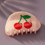 Acetate cherry hair claw clip