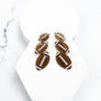 THREE DROP SPORTS BALL ACRYLIC POST EARRING