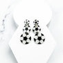 THREE DROP SPORTS BALL ACRYLIC POST EARRING