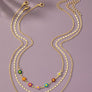 3 set delicate chain and daisy flower necklaces