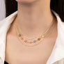 3 set delicate chain and daisy flower necklaces
