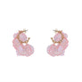 ACRYLIC PETALS STUD EARRINGS