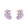 ACRYLIC PETALS STUD EARRINGS