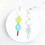 SPORTS BALL UNIFORM ACRYLIC DROP HOOK EARRING