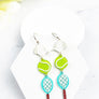 SPORTS BALL UNIFORM ACRYLIC DROP HOOK EARRING