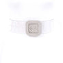 Crystal Logo Buckle Clear Transparent Belt