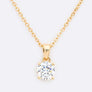 5mm Cubic Zirconia Pendant Necklace