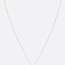 5mm Cubic Zirconia Pendant Necklace