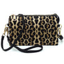 Leopard Cow Flower Crossbody Bag Clutch Wristlet