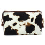 Leopard Cow Flower Crossbody Bag Clutch Wristlet