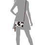 Leopard Cow Flower Crossbody Bag Clutch Wristlet
