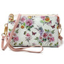 Leopard Cow Flower Crossbody Bag Clutch Wristlet