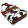 Leopard Cow Flower Pocket Crossbody Bag