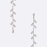 CZ Leaf Drop Delicate Earrings