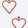 Crystal Heart Drop Earrings
