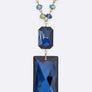 Crystal Teardrop Long Pendant Necklace